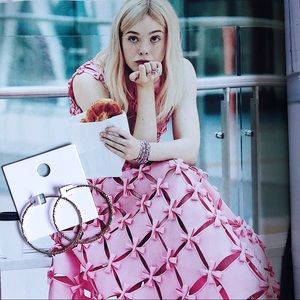 Gold / Silver Plated Large Hoop Earring